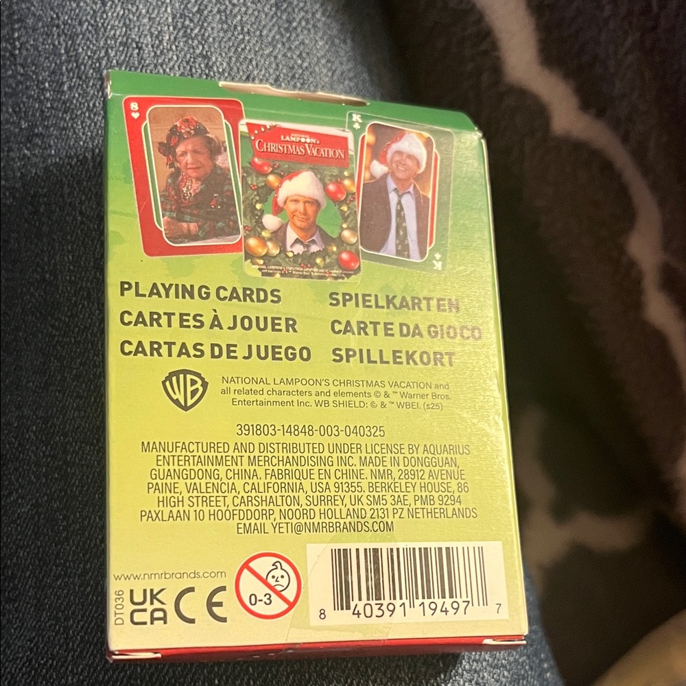 Christmas Vacation Playing Cards - Picture 2 of 2
